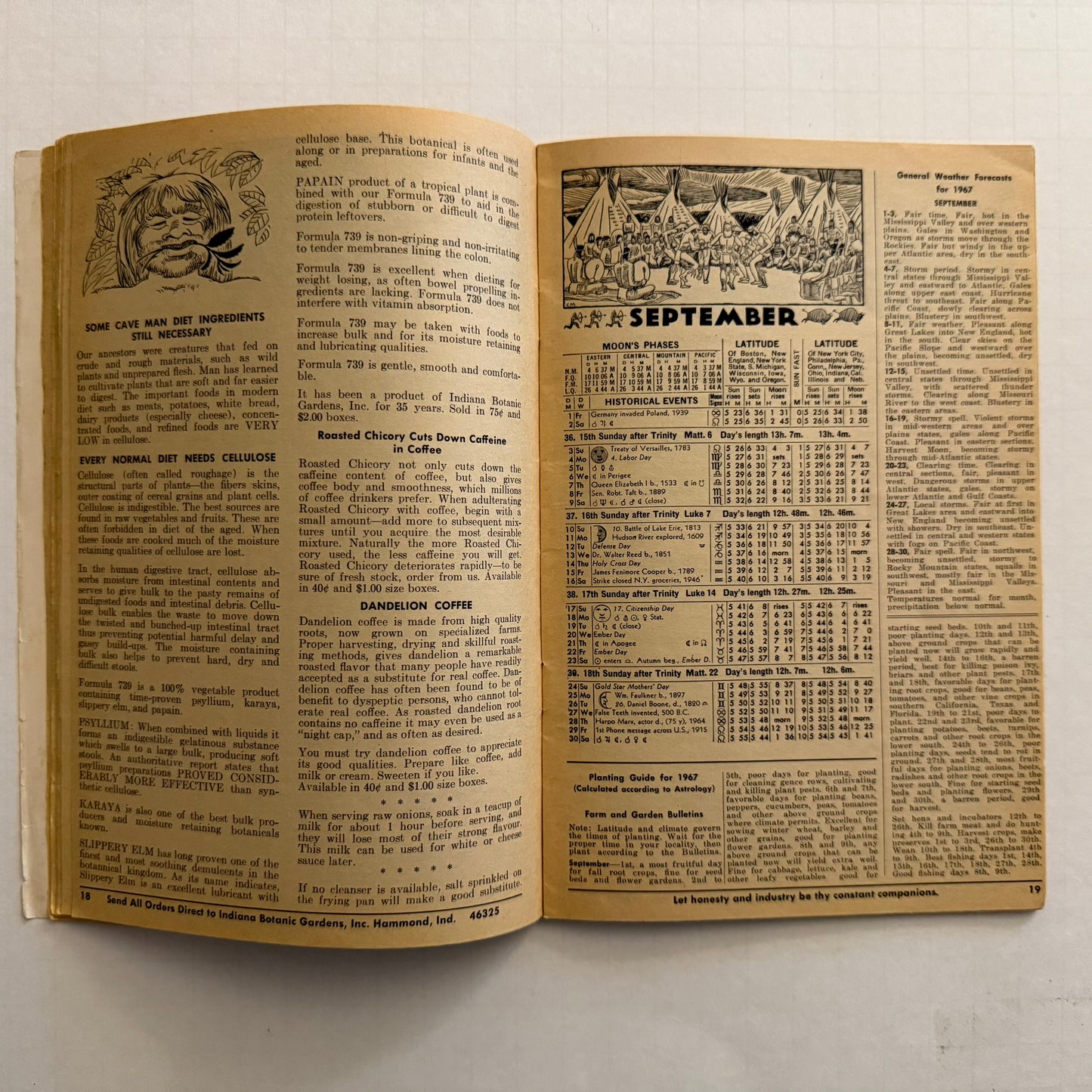 The Herbalist Almanac - 1967 Edition