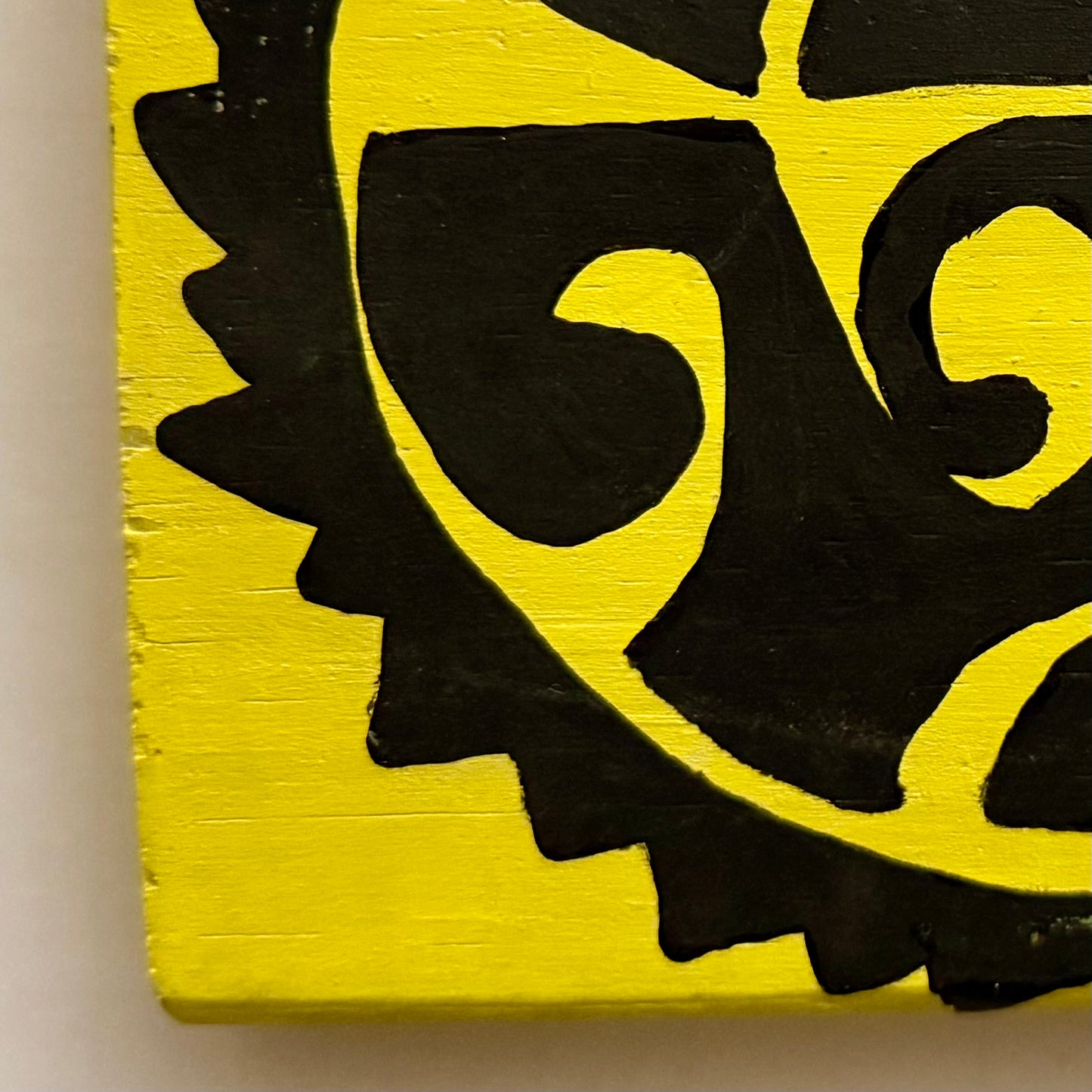 Sun Over Sea – Hand-Painted Wooden Art Block (6” x 5” x 1”)