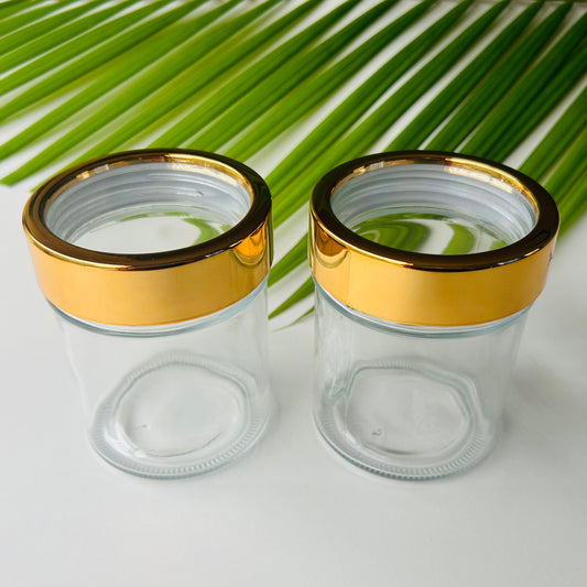 12 oz. "Copper" Window Lid Glass Jar