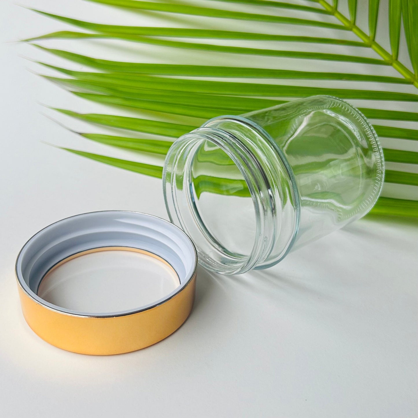 12 oz. "Copper" Window Lid Glass Jar