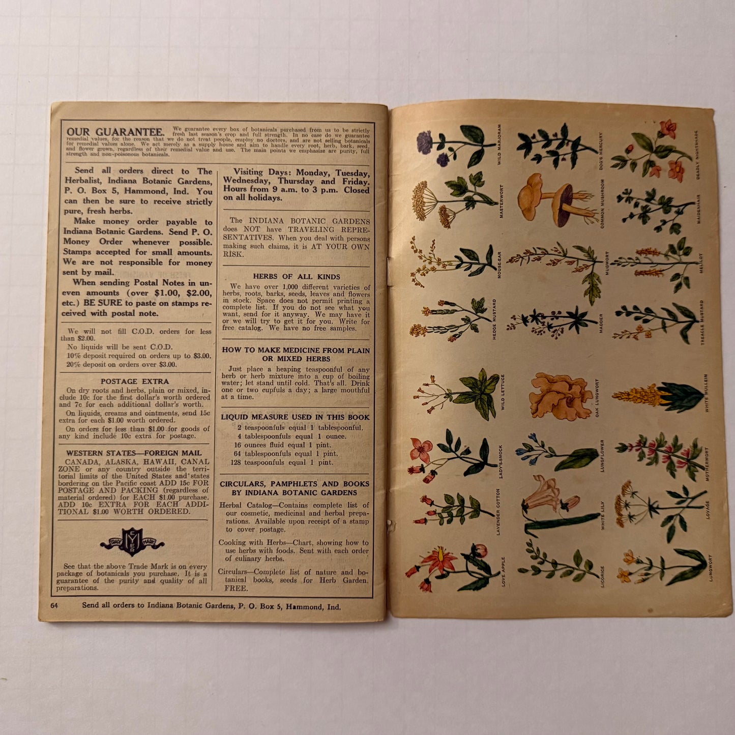The Herbalist Almanac -1951 Edition