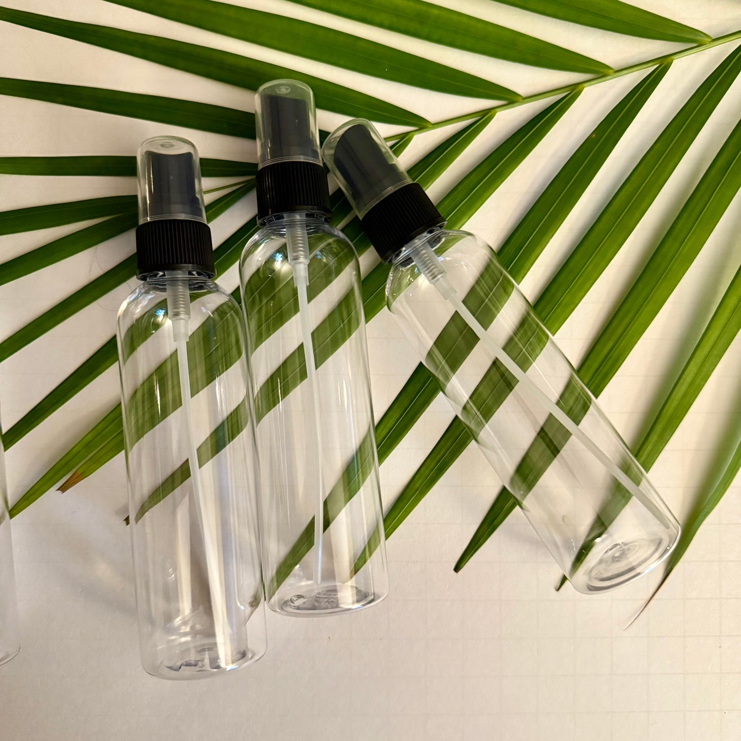 4 oz Clear Plastic Bottle with Fine Mist Sprayer Pump