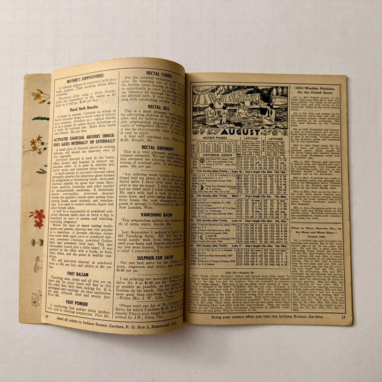 The Herbalist Almanac -1951 Edition