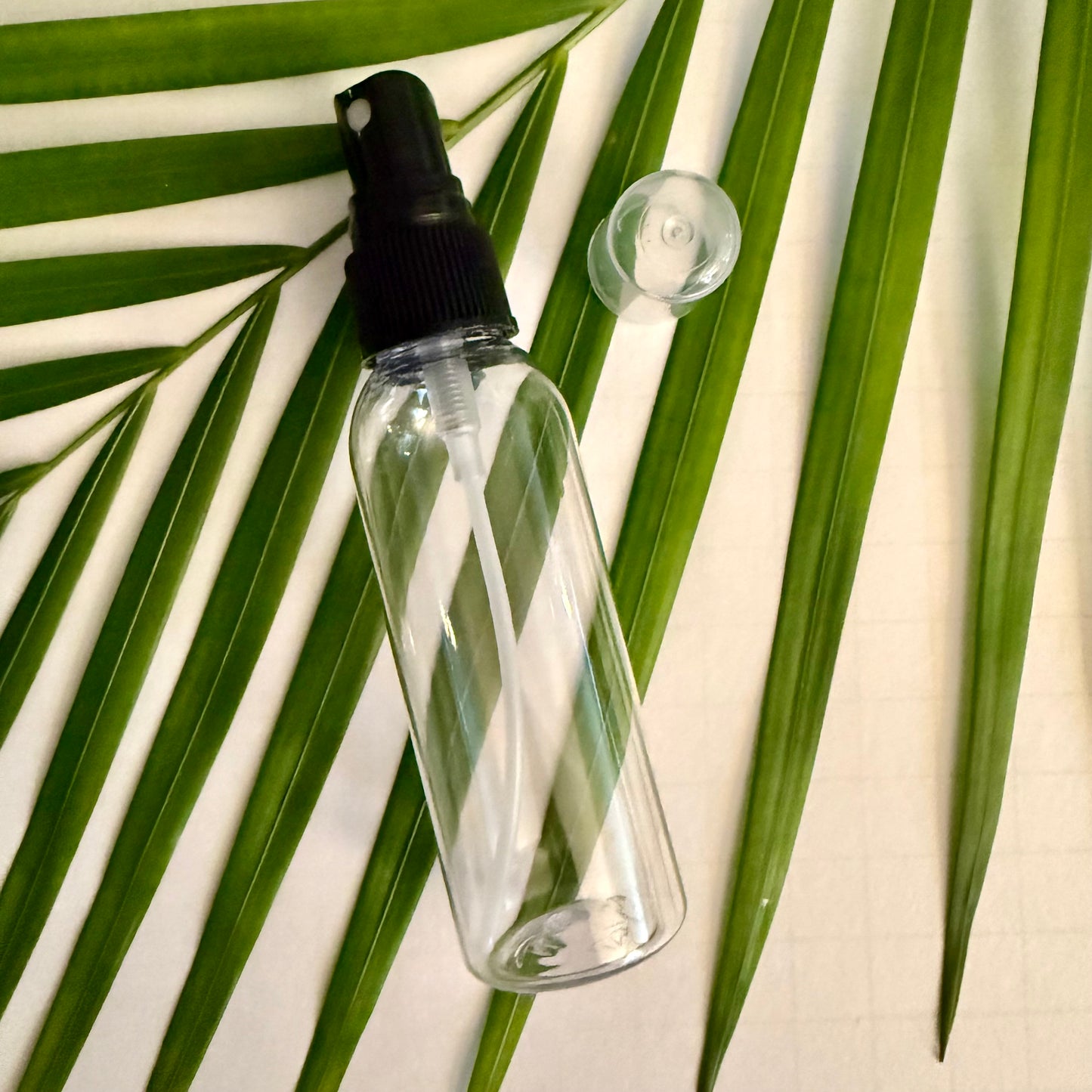 2 oz Clear Plastic Bottle with Fine Mist Sprayer Pump