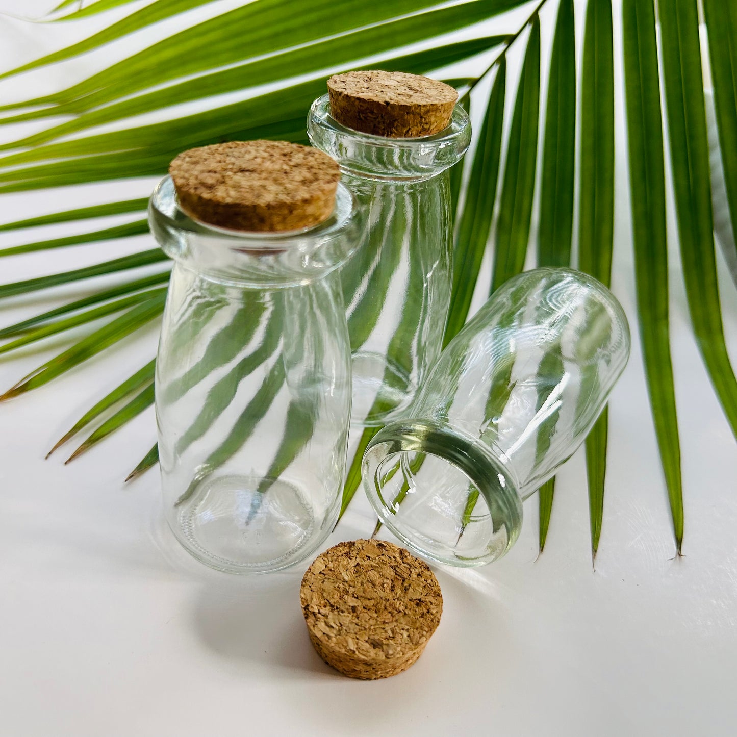 3 oz. Glass Spice Jar with Cork Lid