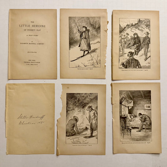 The Little Heroine of Poverty Flat — Elizabeth Maxwell Comfort (1895) Antique Illustrated Pages