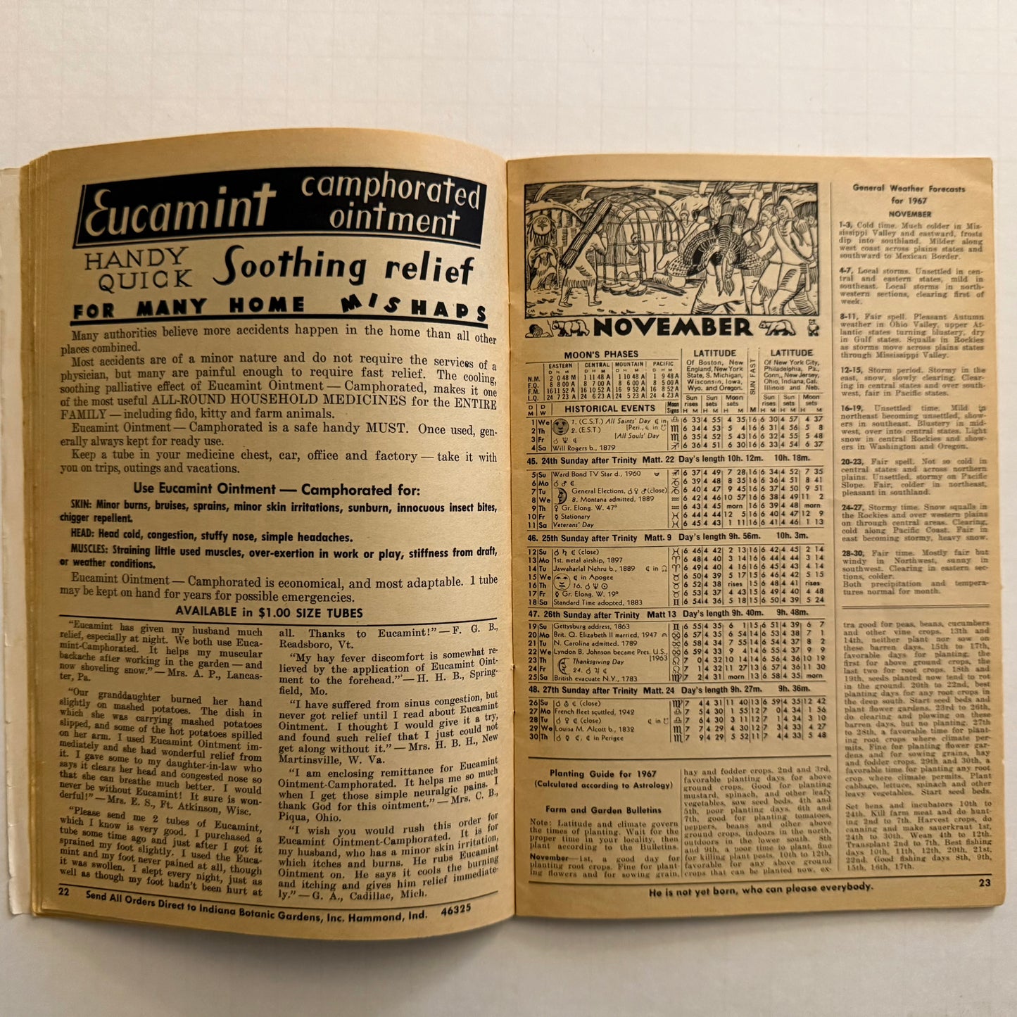 The Herbalist Almanac - 1967 Edition