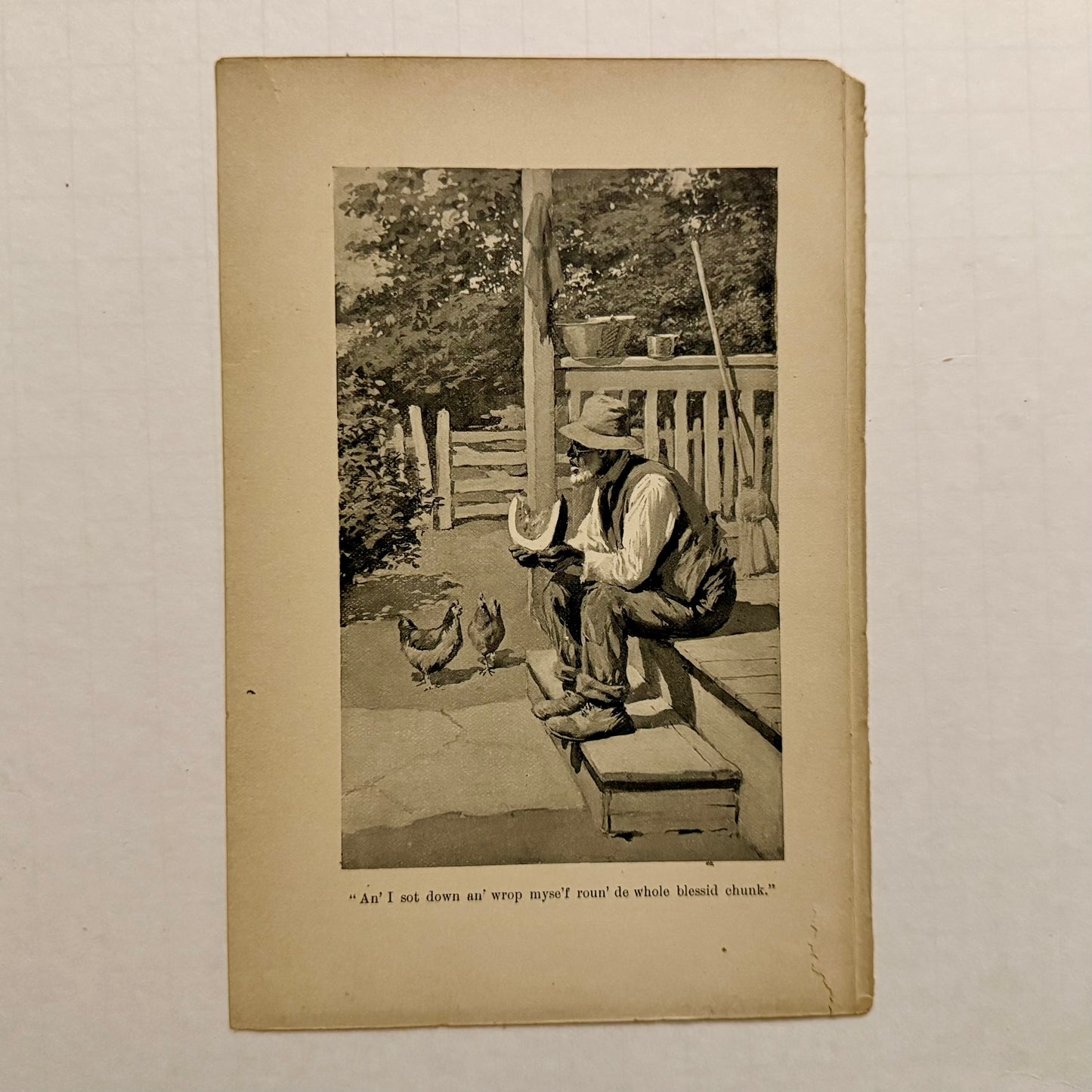 Set of 6 Antique “Uncle Remus” Book Illustrations — Br’er Rabbit, Br’er Fox & Br’er Bear (A.B. Frost, c.1900)