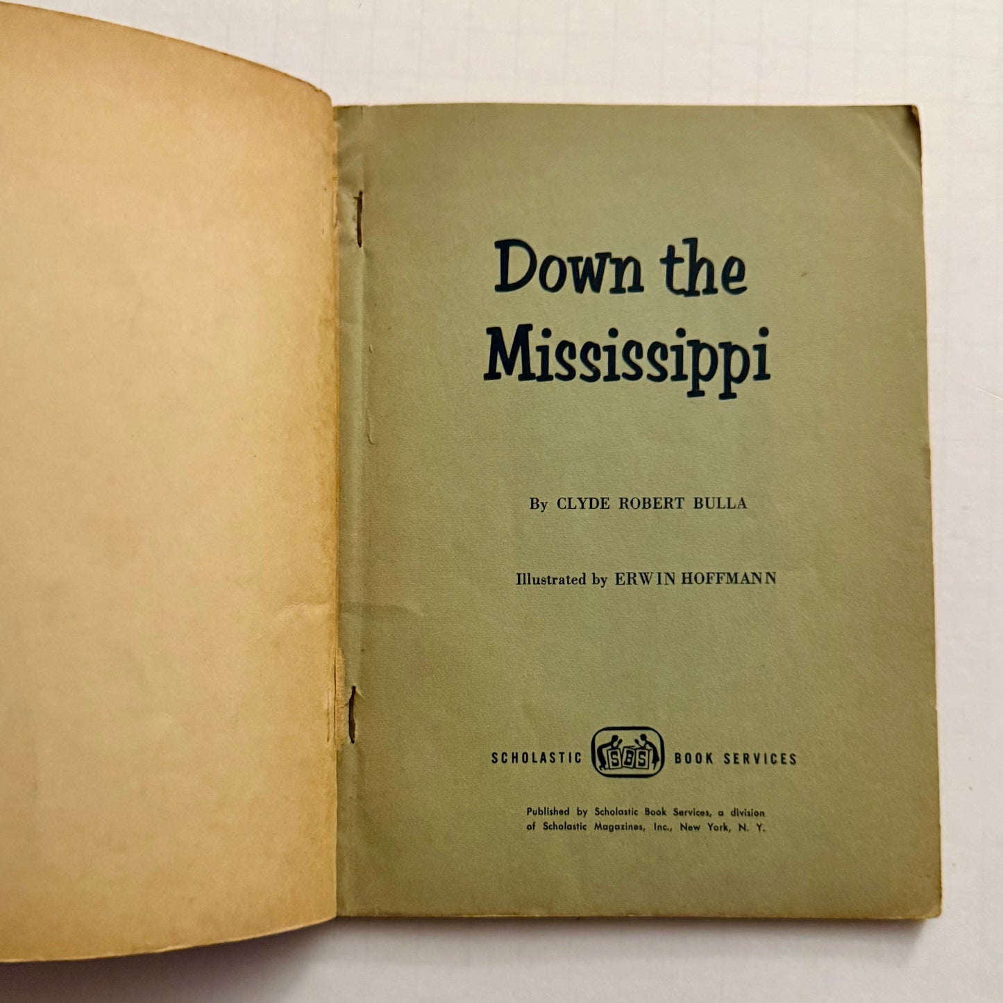 Down the Mississippi – Vintage 1950s Educational Reader | Illustrated American River History Booklet