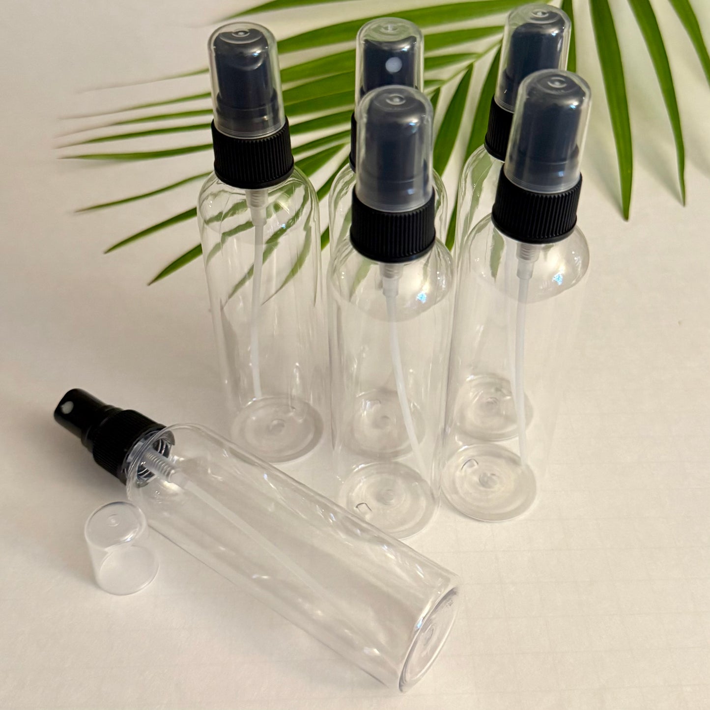 4 oz Clear Plastic Bottle with Fine Mist Sprayer Pump