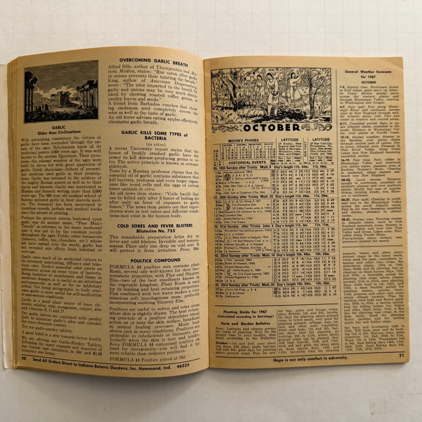 The Herbalist Almanac - 1967 Edition