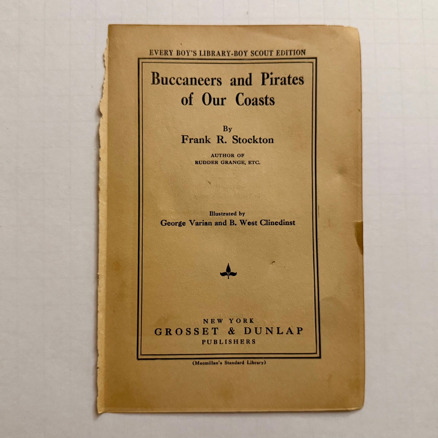 Buccaneers and Pirates of Our Coasts — Original 1905 Antique Book Pages by Frank R. Stockton (Set of 6)