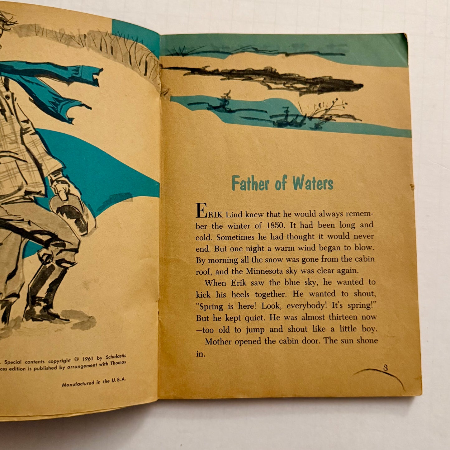 Down the Mississippi – Vintage 1950s Educational Reader | Illustrated American River History Booklet