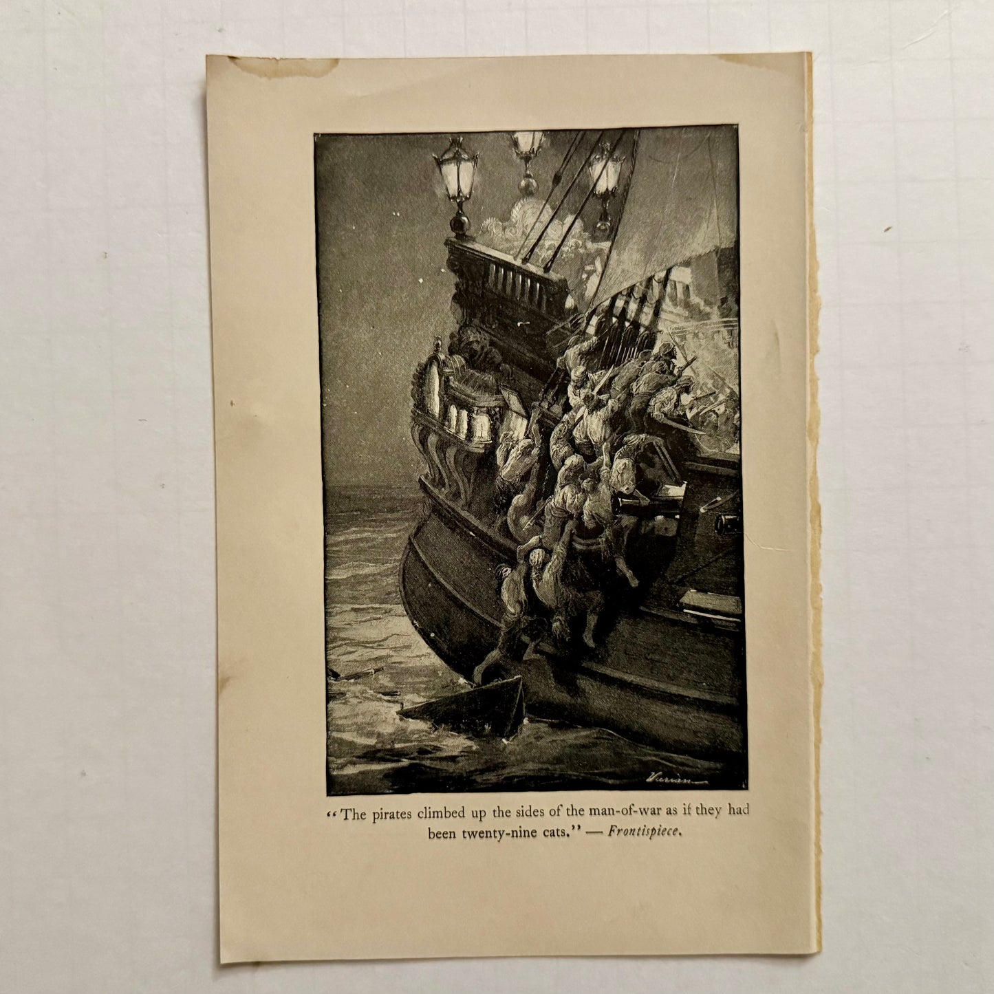 Buccaneers and Pirates of Our Coasts — Original 1905 Antique Book Pages by Frank R. Stockton (Set of 6)