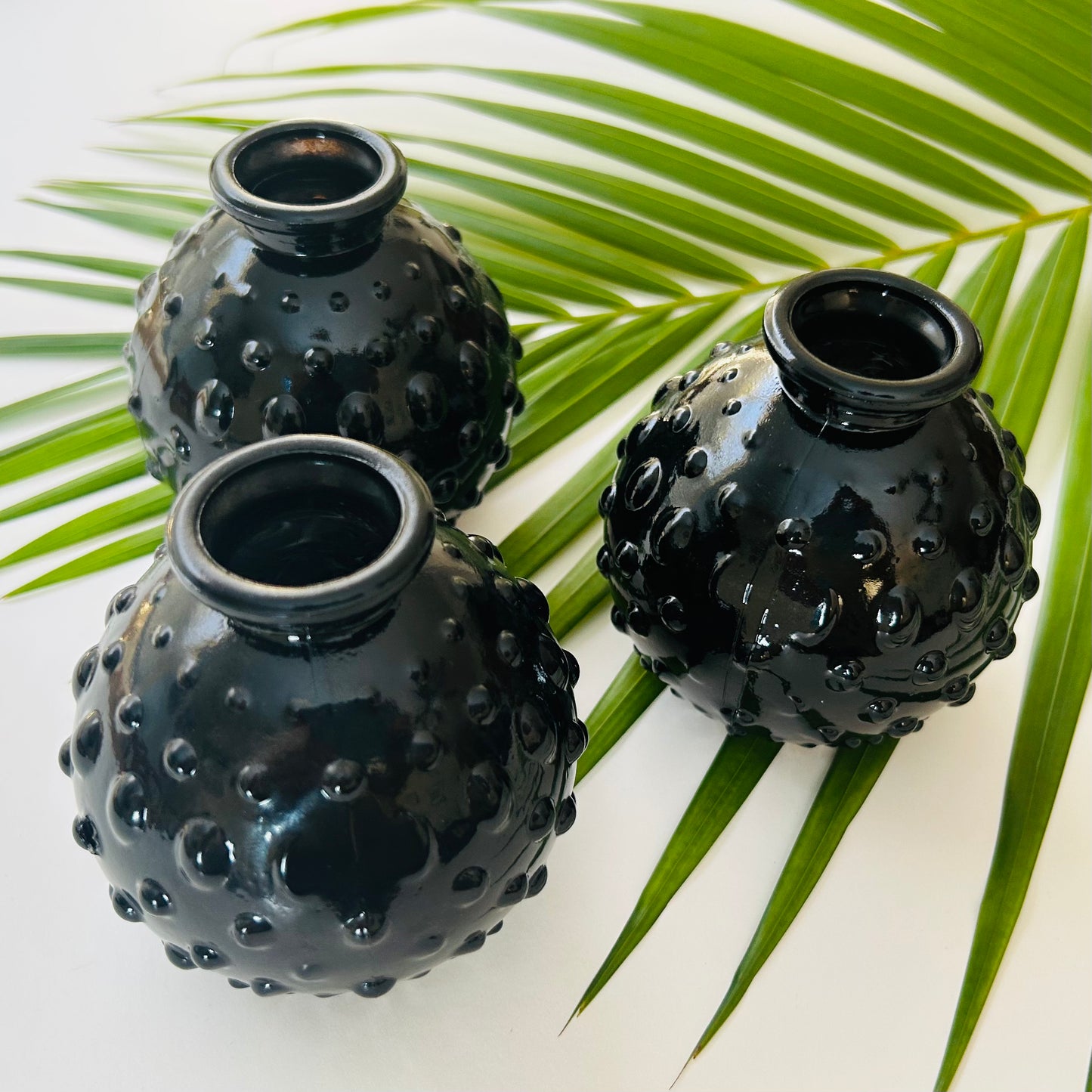 Black Hobnail Bottle