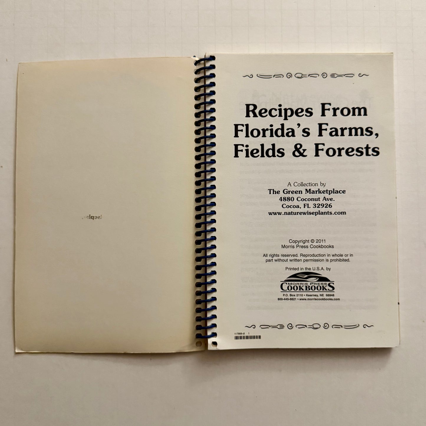 Recipes from Florida’s Farms, Fields & Forests – Spiral-Bound Local Cookbook (Green Marketplace)