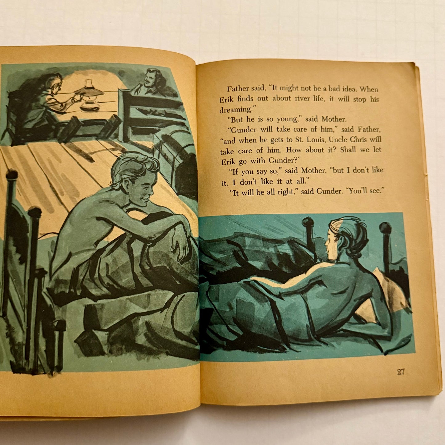 Down the Mississippi – Vintage 1950s Educational Reader | Illustrated American River History Booklet