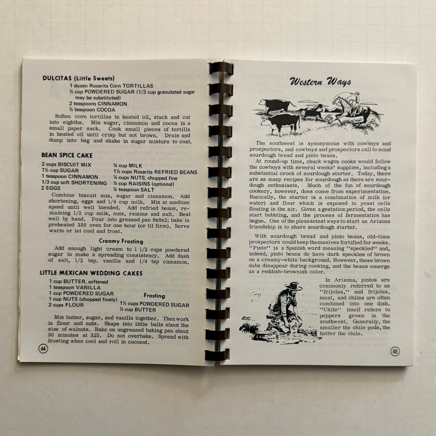 Arizona Cook Book : Indian, Mexican, Western, Arizona Products, Backpacking‑Camping, Patio‑Barbecue” – spiral-bound regional cookbook