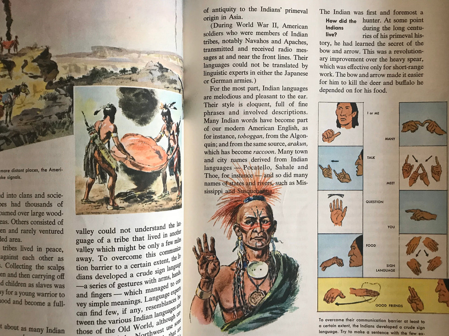 North American Indians - The How and Why Wonder Book (used)