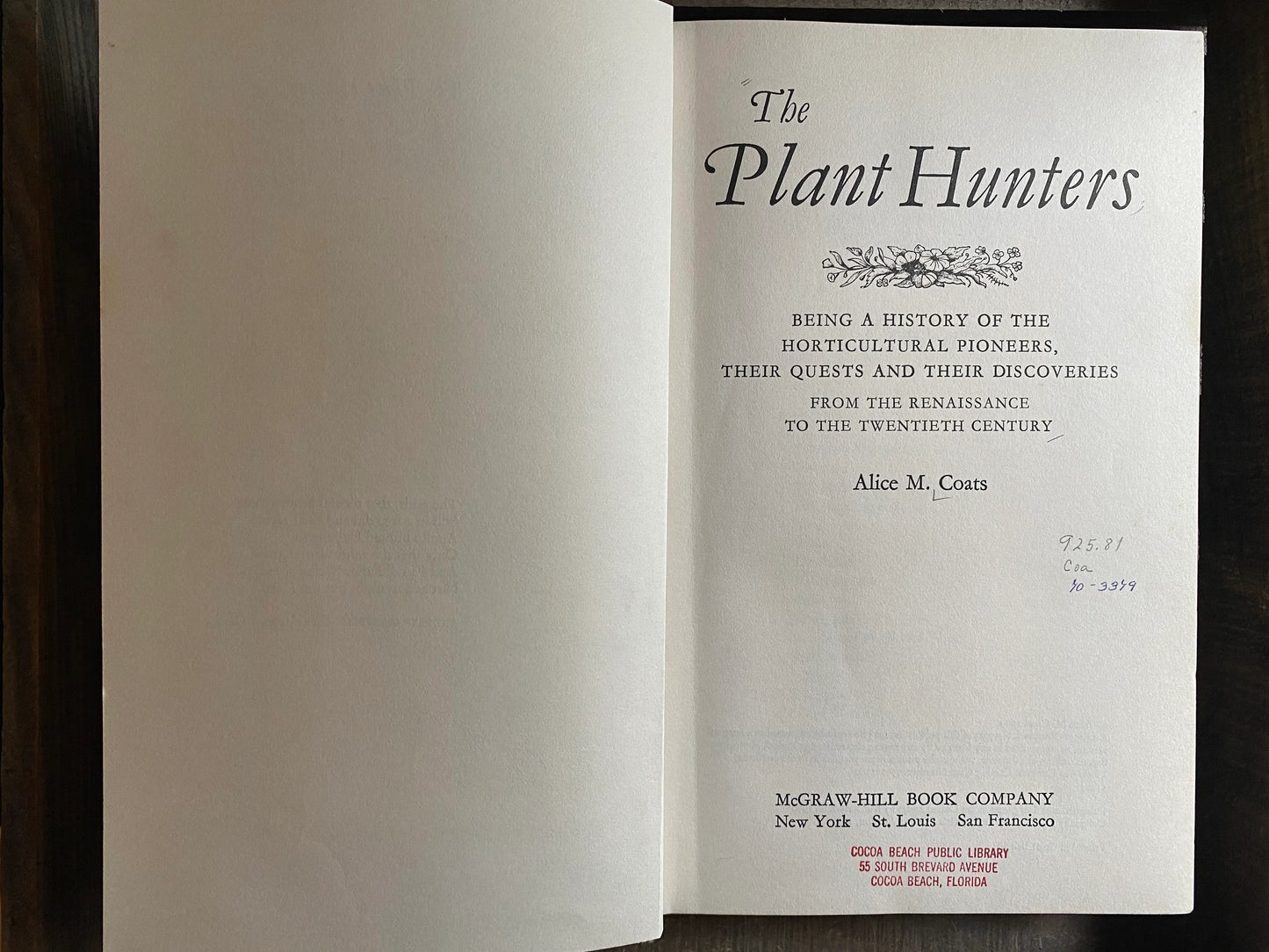 The Plant Hunters (used)