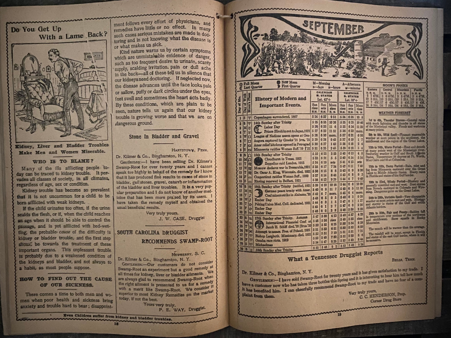 1923 Swamp Root Almanac (antique)
