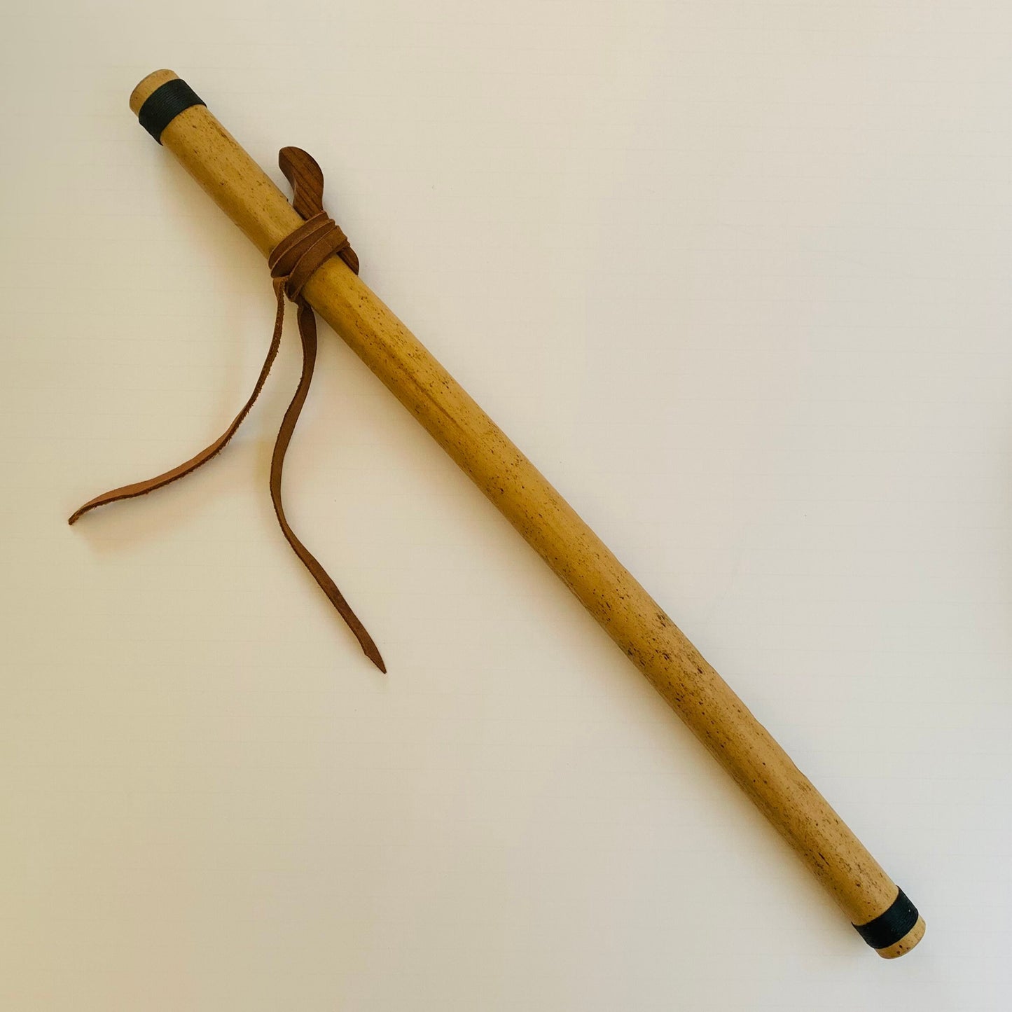 Native American style bamboo flute in the key of F