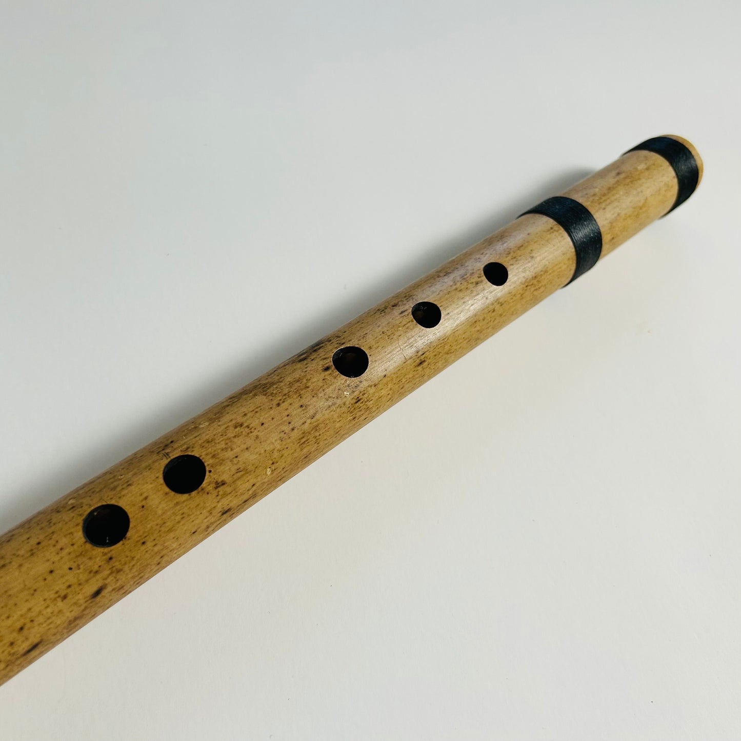 Native American style bamboo flute in the key of F