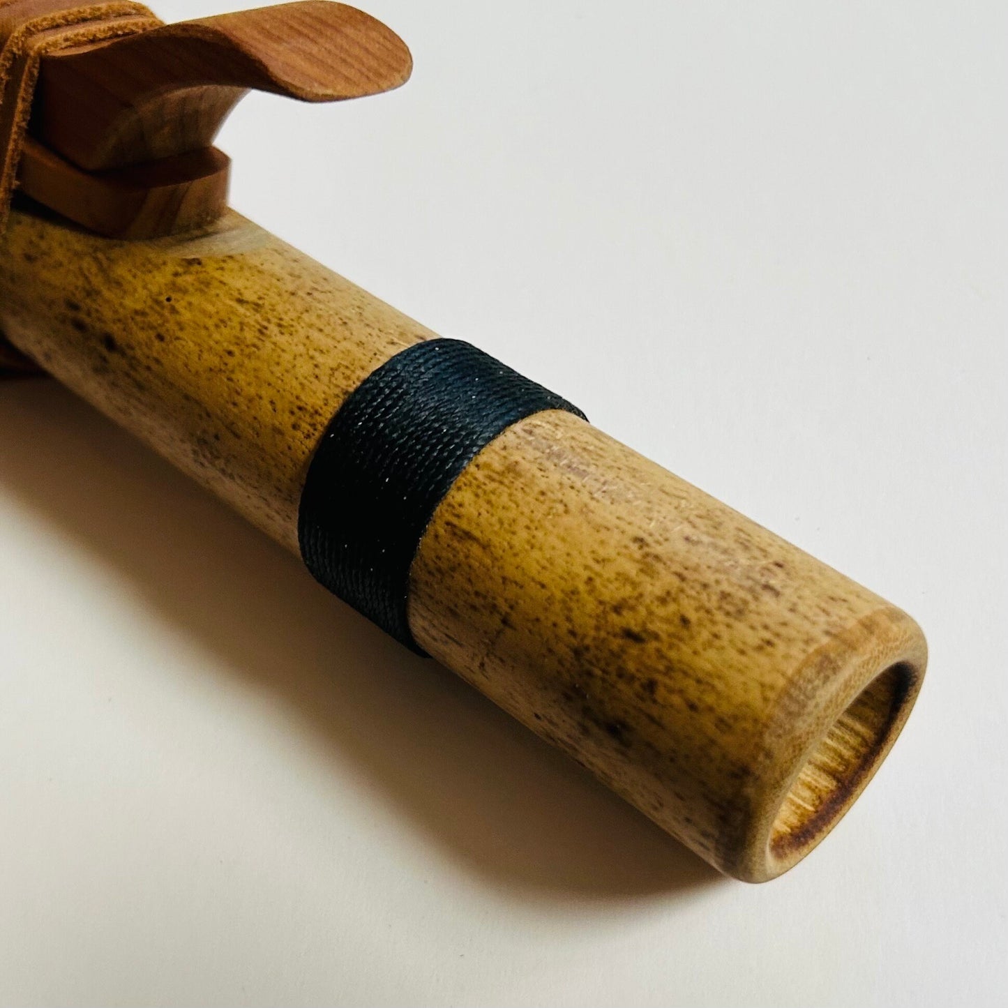 Native American style bamboo flute in the key of F