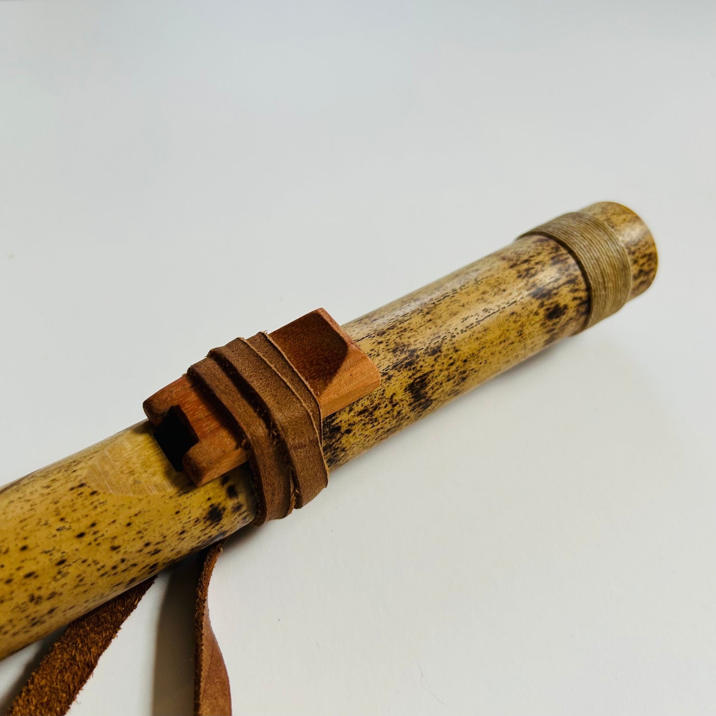 Native American style bamboo flute in the key of A