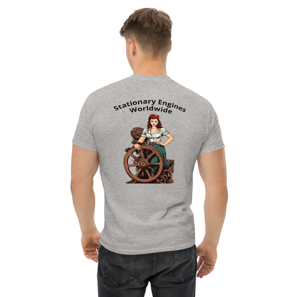 Stationary Engines Worldwide Pin Up Girl T-Shirt