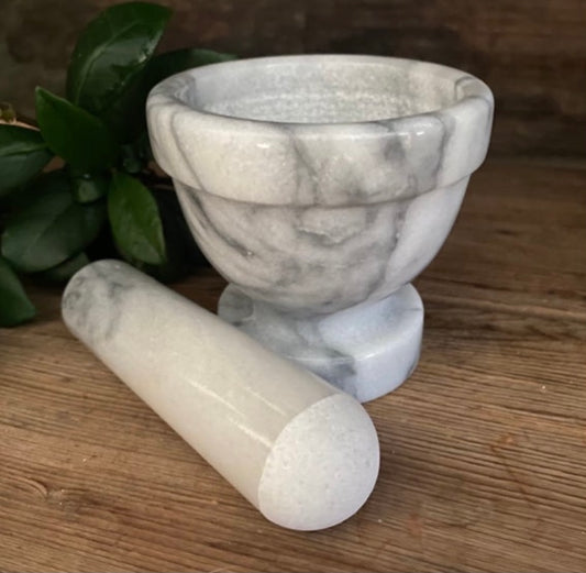 Marble Mortar & Pestle