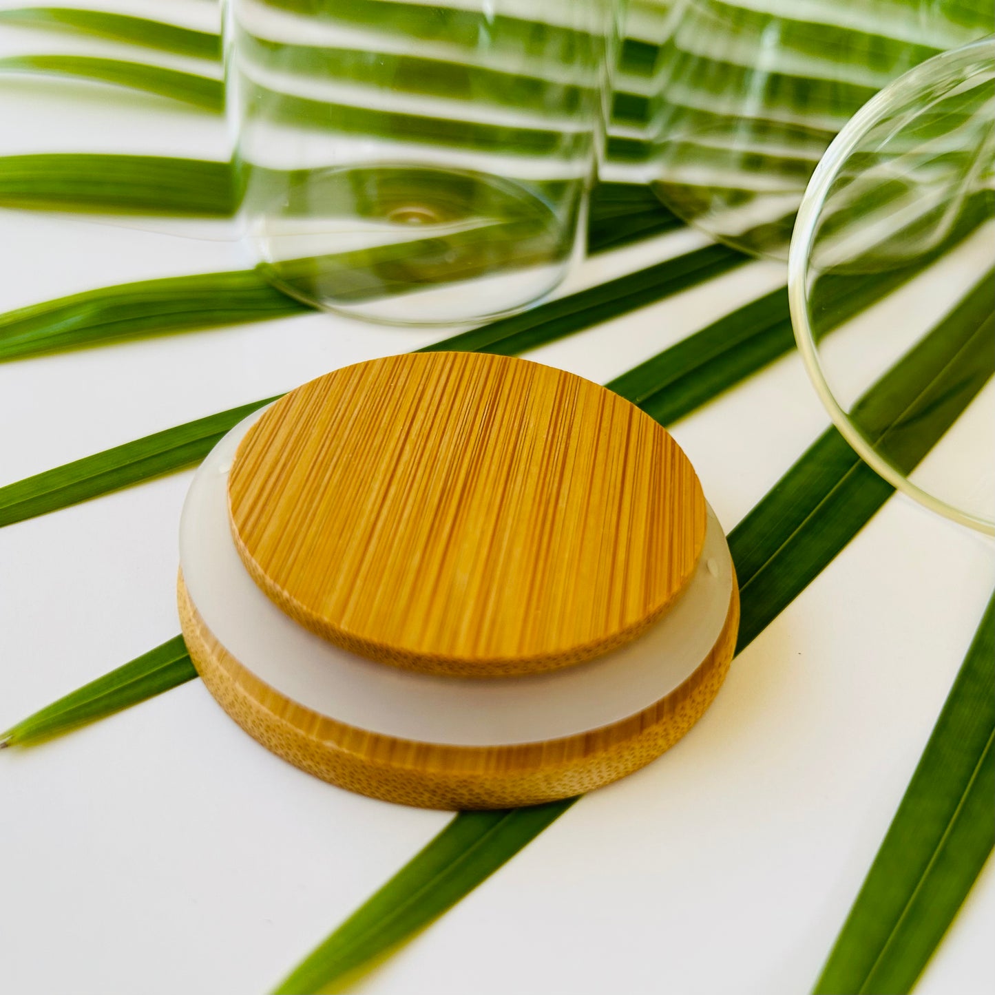 4 oz. Glass Spice Jar with Bamboo Lid
