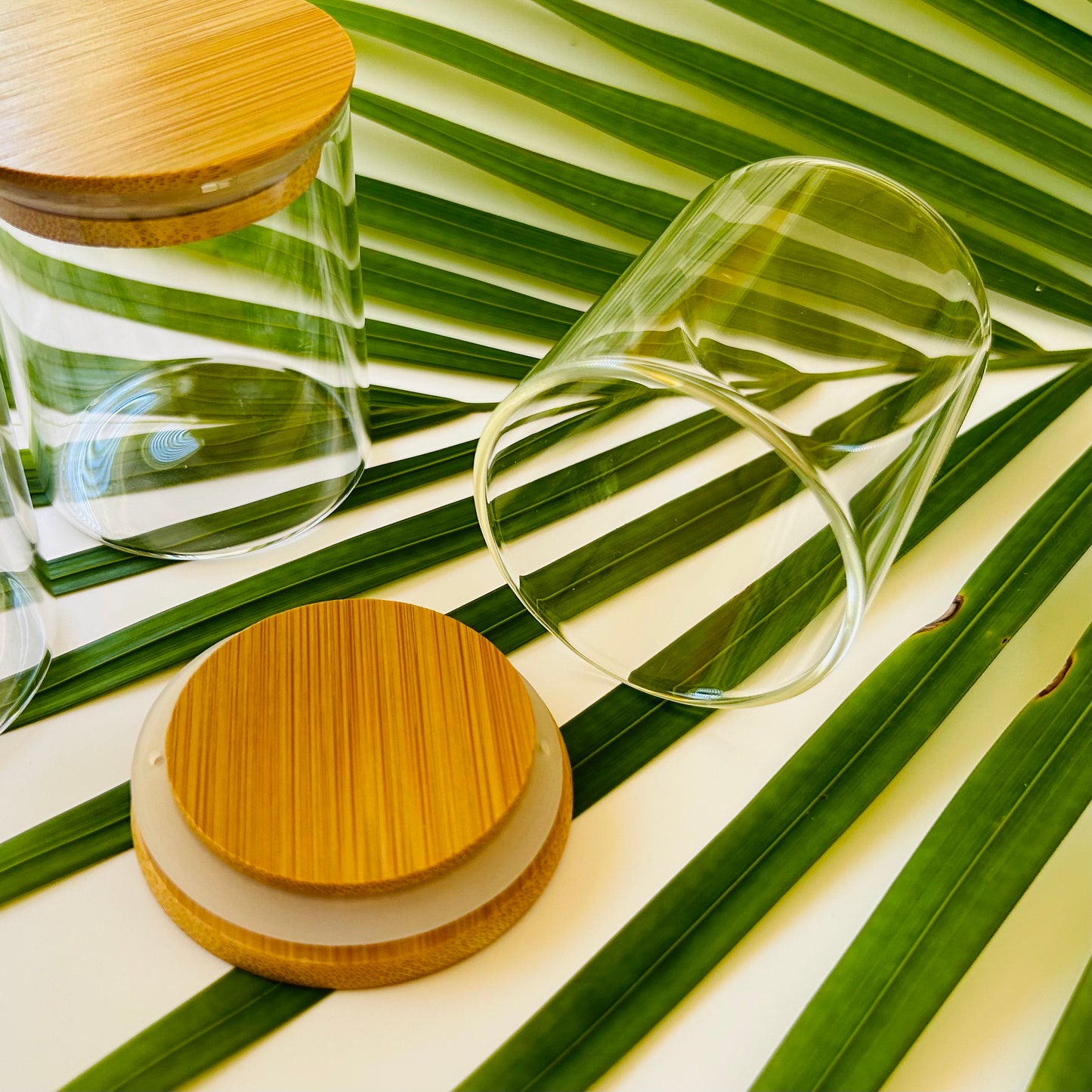 4 oz. Glass Spice Jar with Bamboo Lid