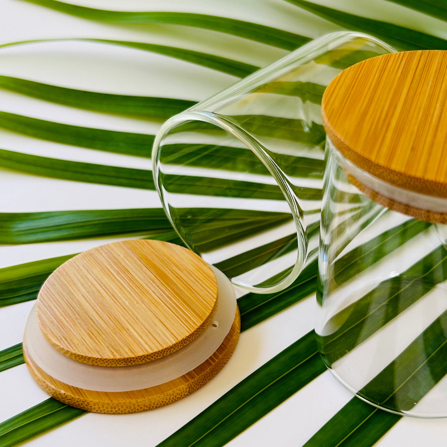 4 oz. Glass Spice Jar with Bamboo Lid