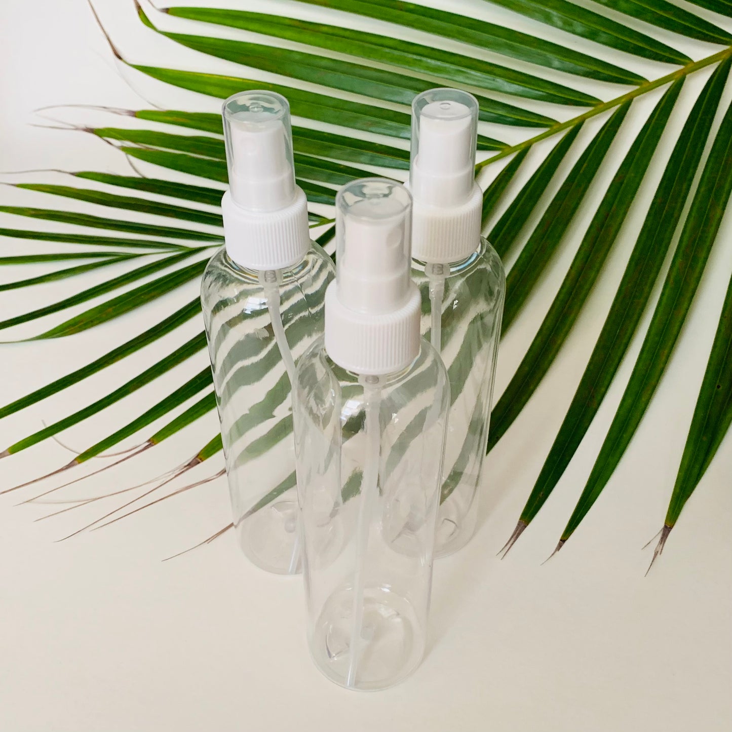8 oz Clear Plastic Bottle with Fine Mist Sprayer Pump