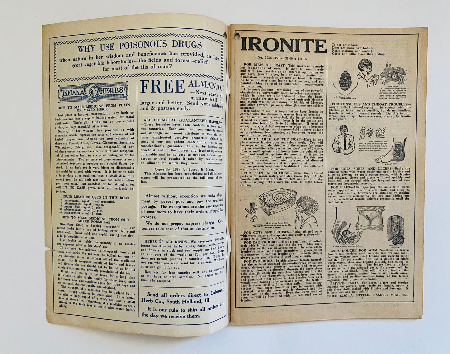 The Herbalist Almanac 1930