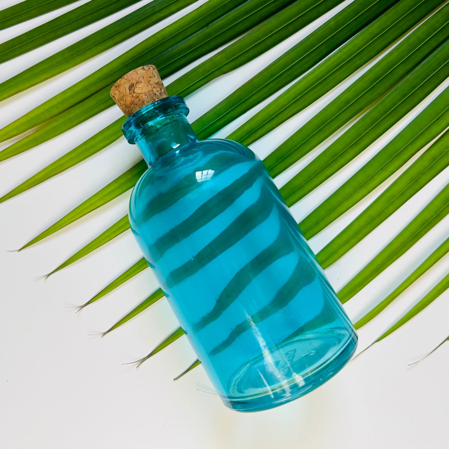8 oz. Aqua Blue Apothecary Bottle