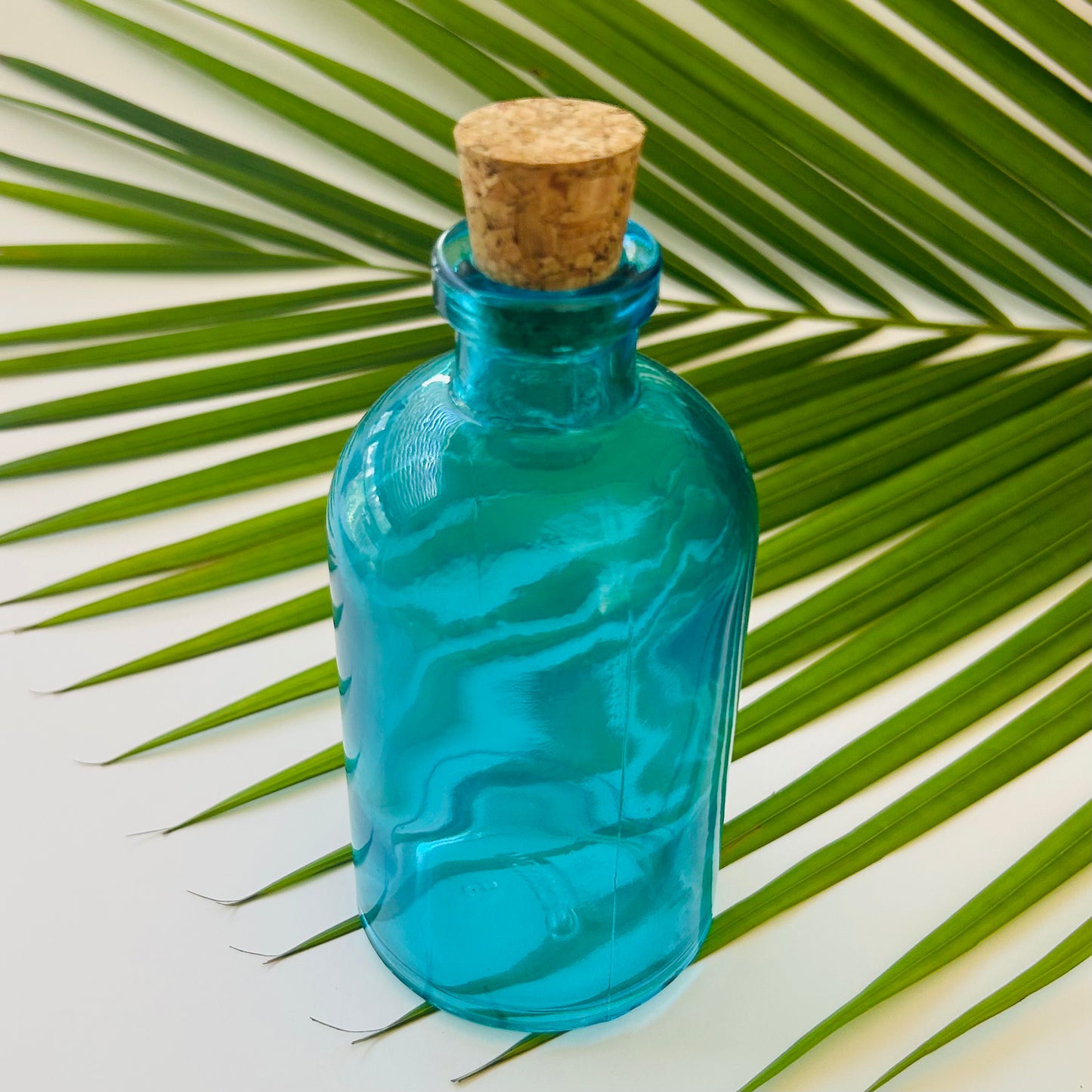 8 oz. Aqua Blue Apothecary Bottle