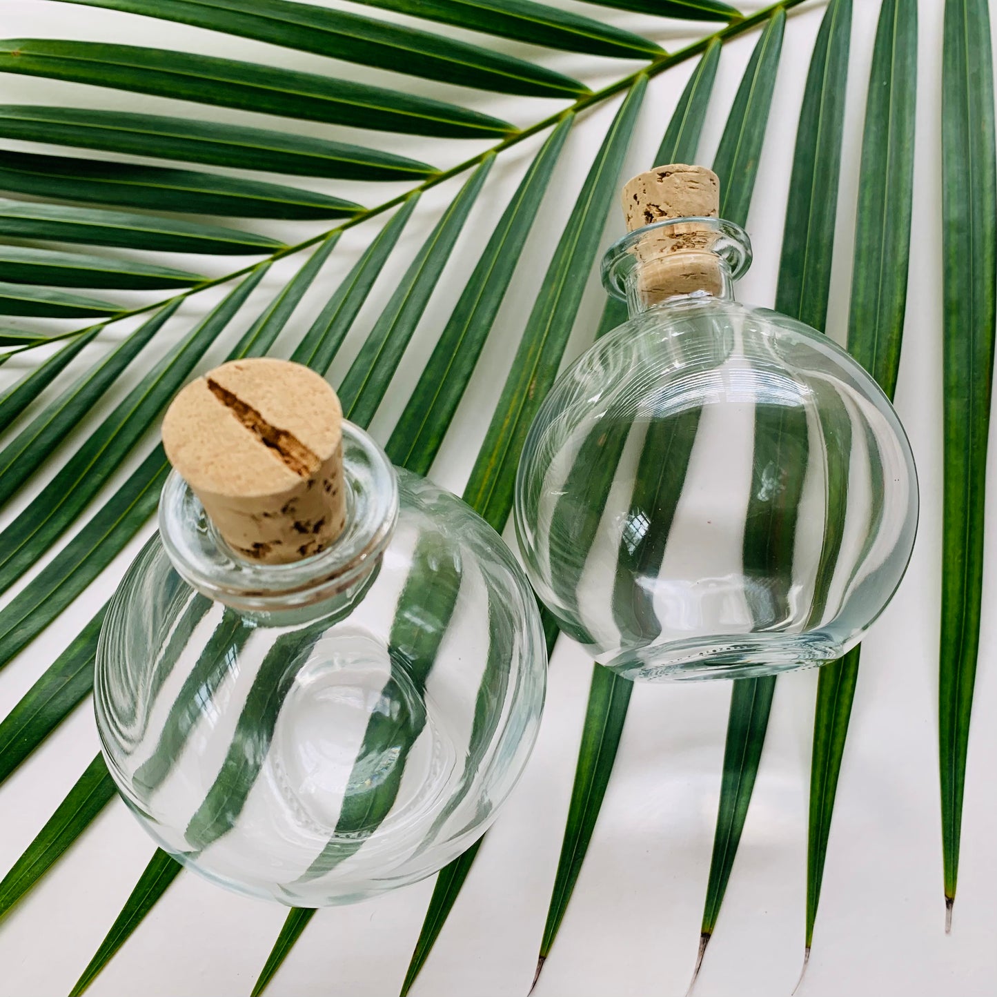 Spherical Glass Potion Bottles with Cork