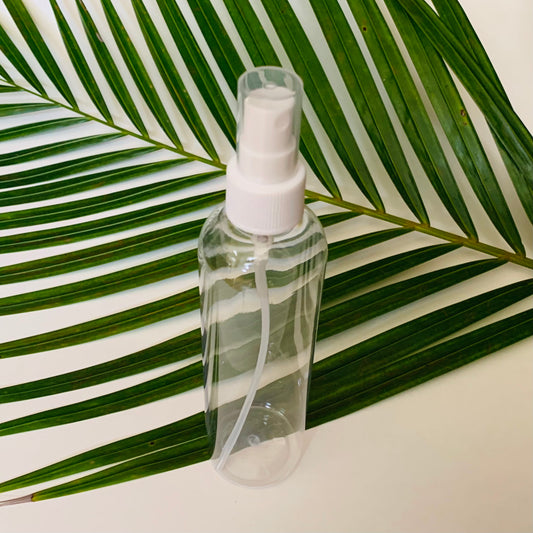 8 oz Clear Plastic Bottle with Fine Mist Sprayer Pump