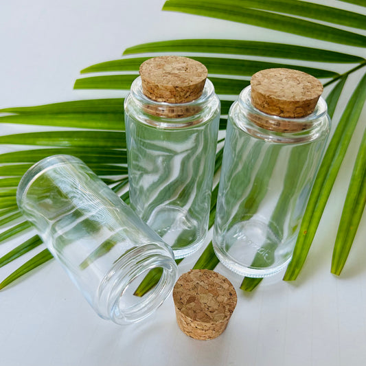 3.4 oz Round Spice Jar with Cork