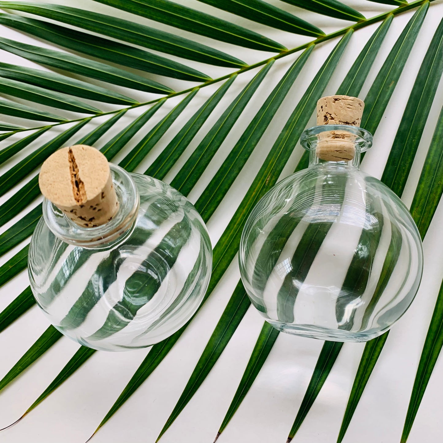 Spherical Glass Potion Bottles with Cork