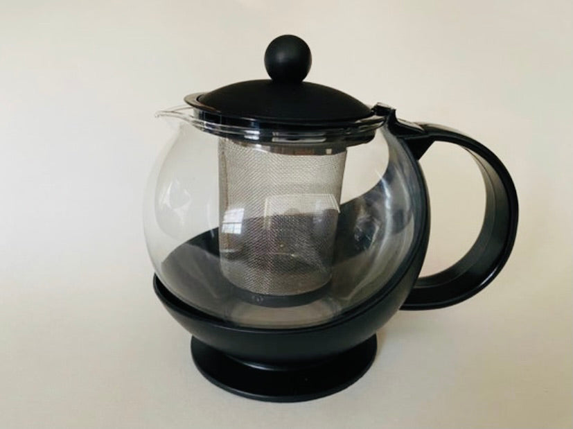 25 .oz Glass Tea Pot with stainless steel infuser