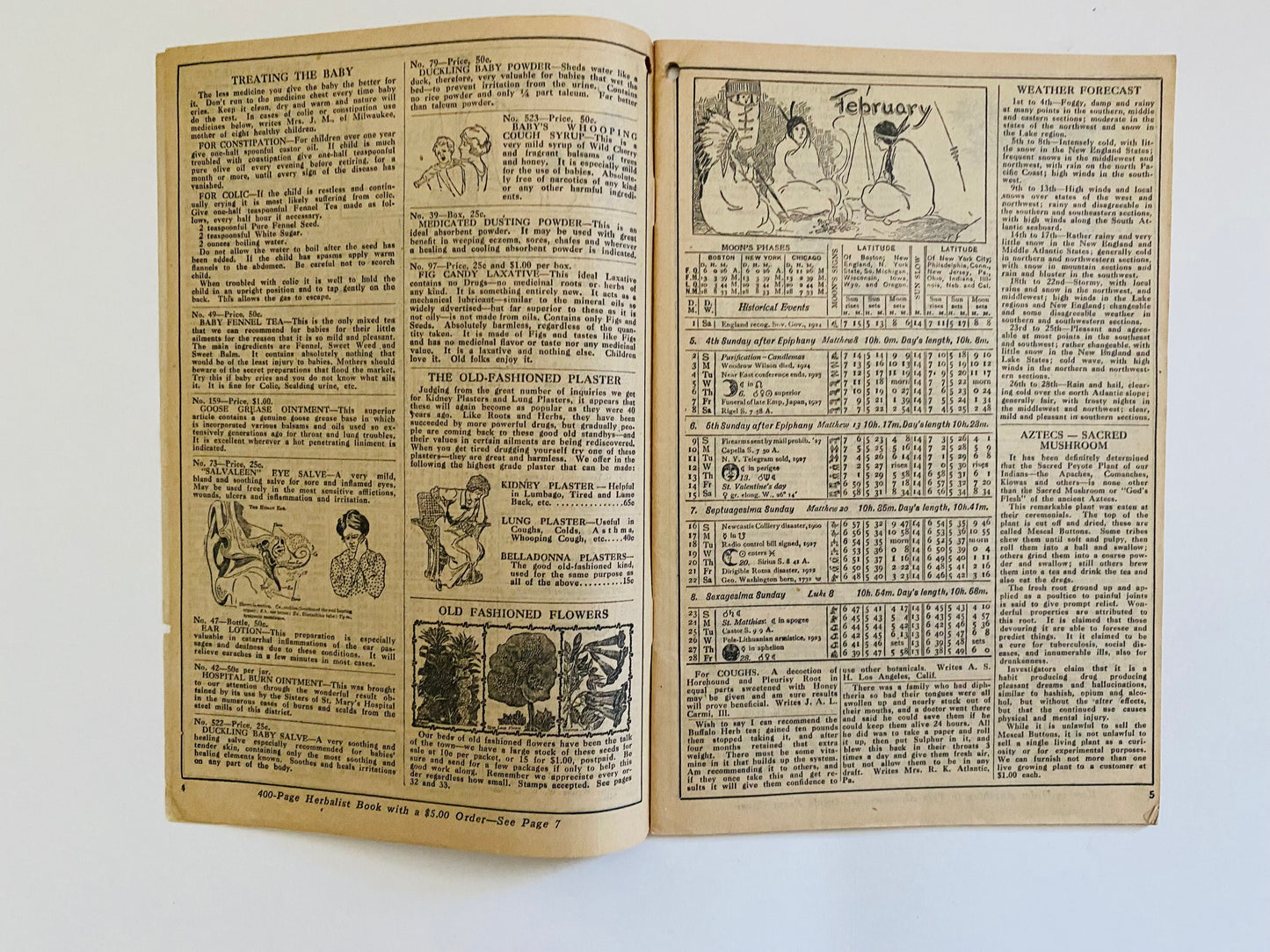 The Herbalist Almanac 1930