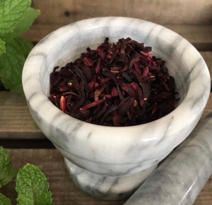 Hibiscus Flowers, Dried, Organic, 2 oz Bag