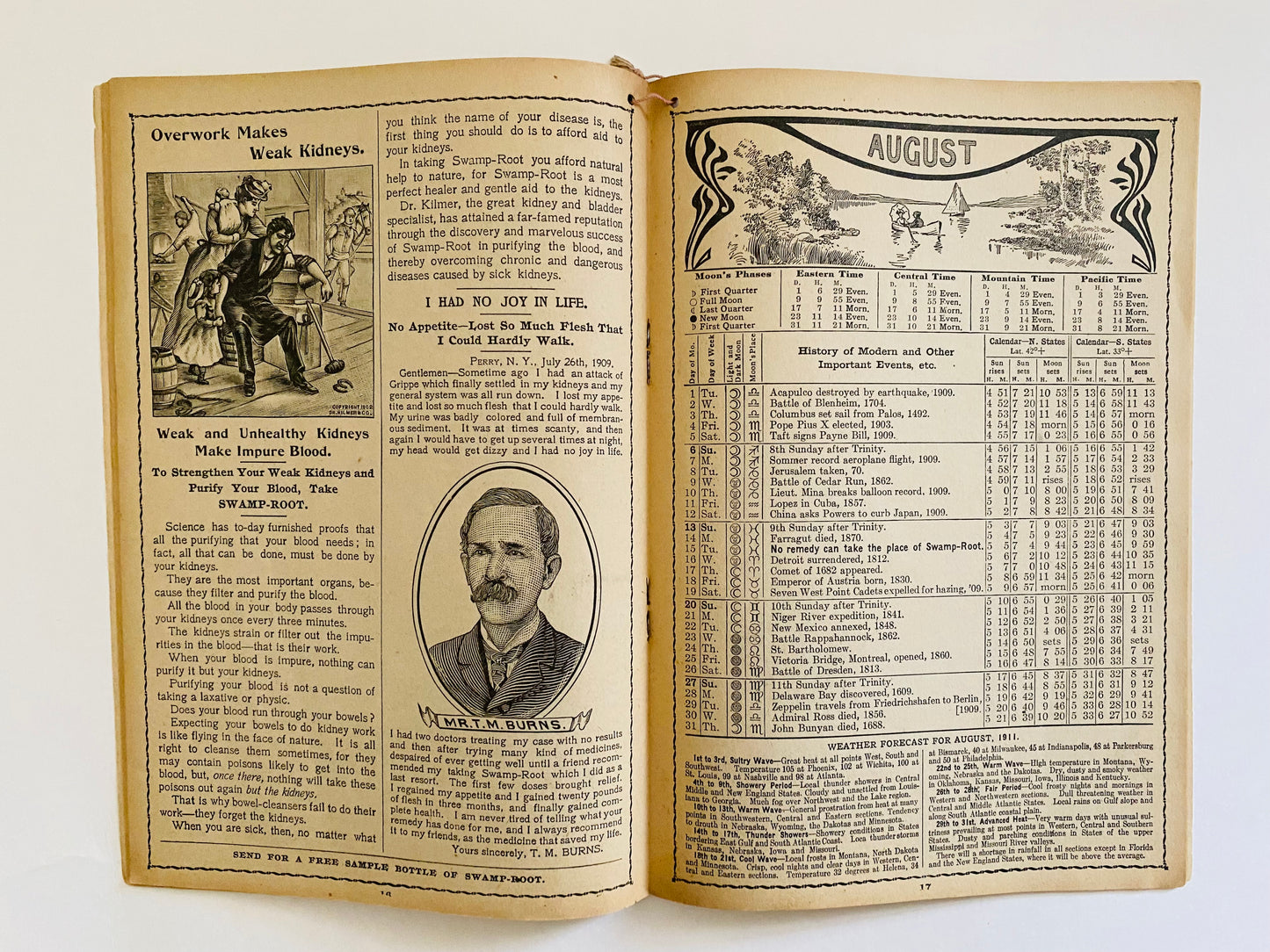 Swamp Root Almanac 1911