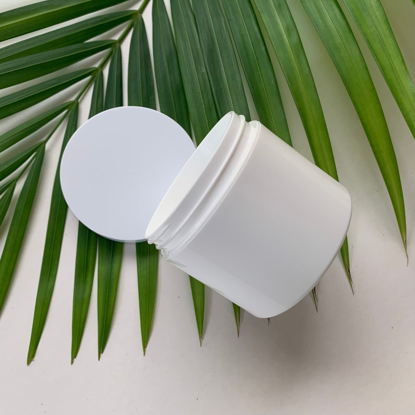 4 oz. White PP Plastic Jar, Double Wall, Straight sided