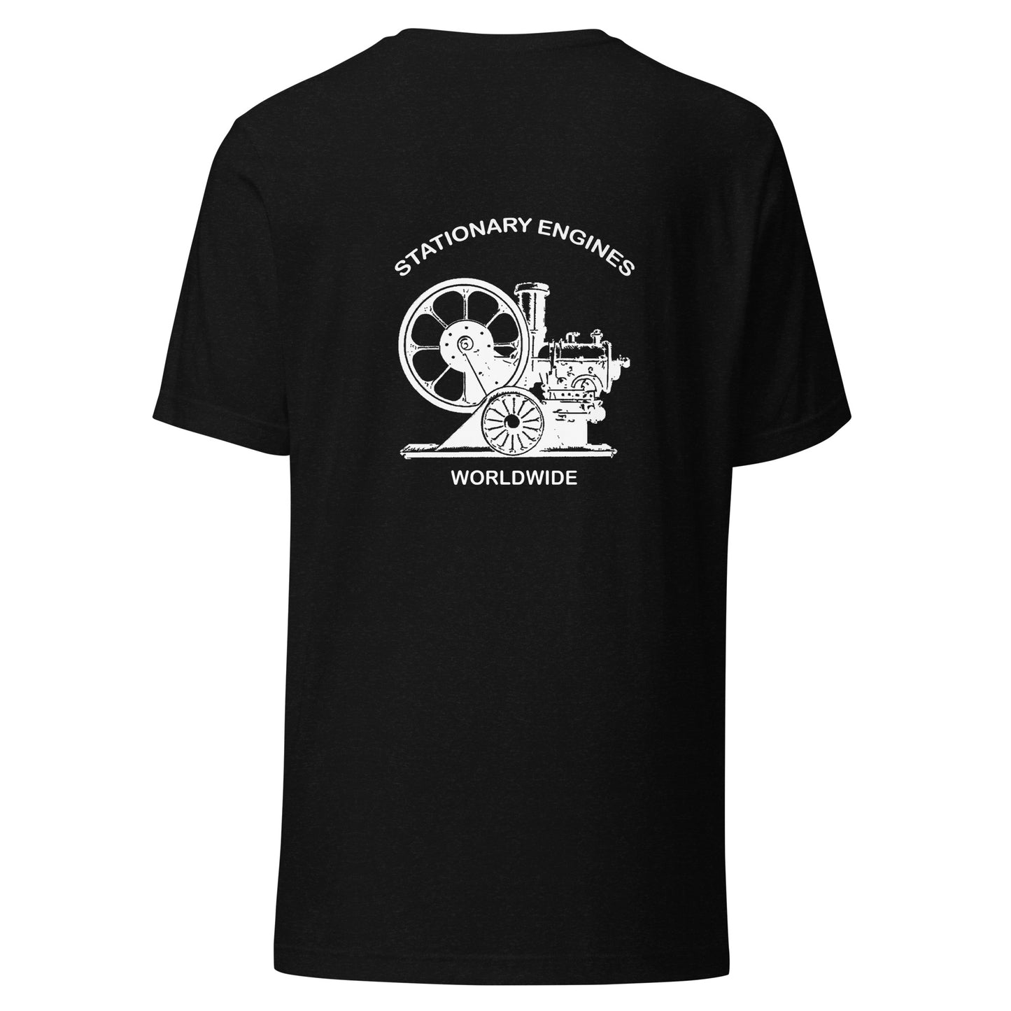 Stationary Engines Worldwide Unisex T-Shirt (includes logo on front)