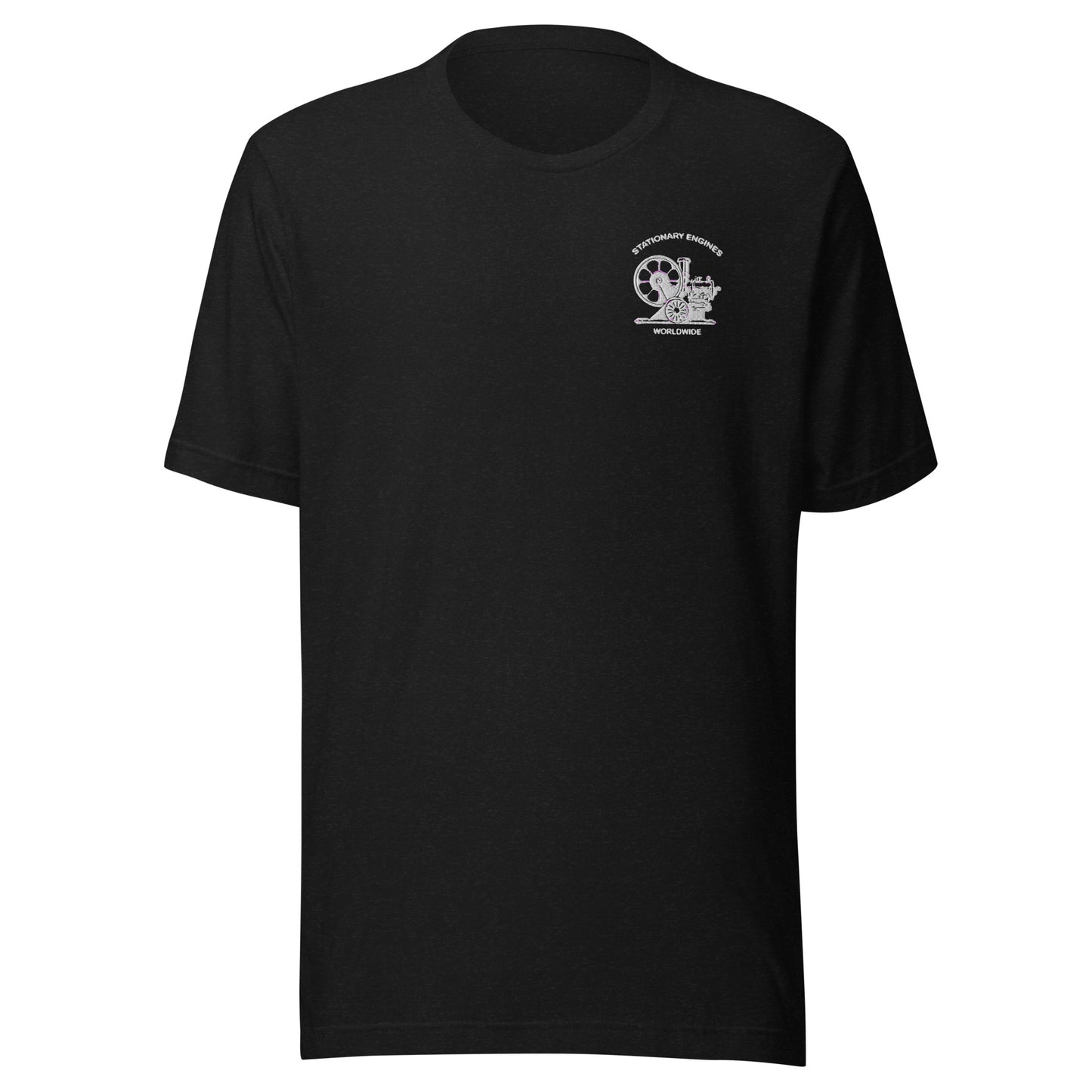Stationary Engines Worldwide Unisex T-Shirt (includes logo on front)