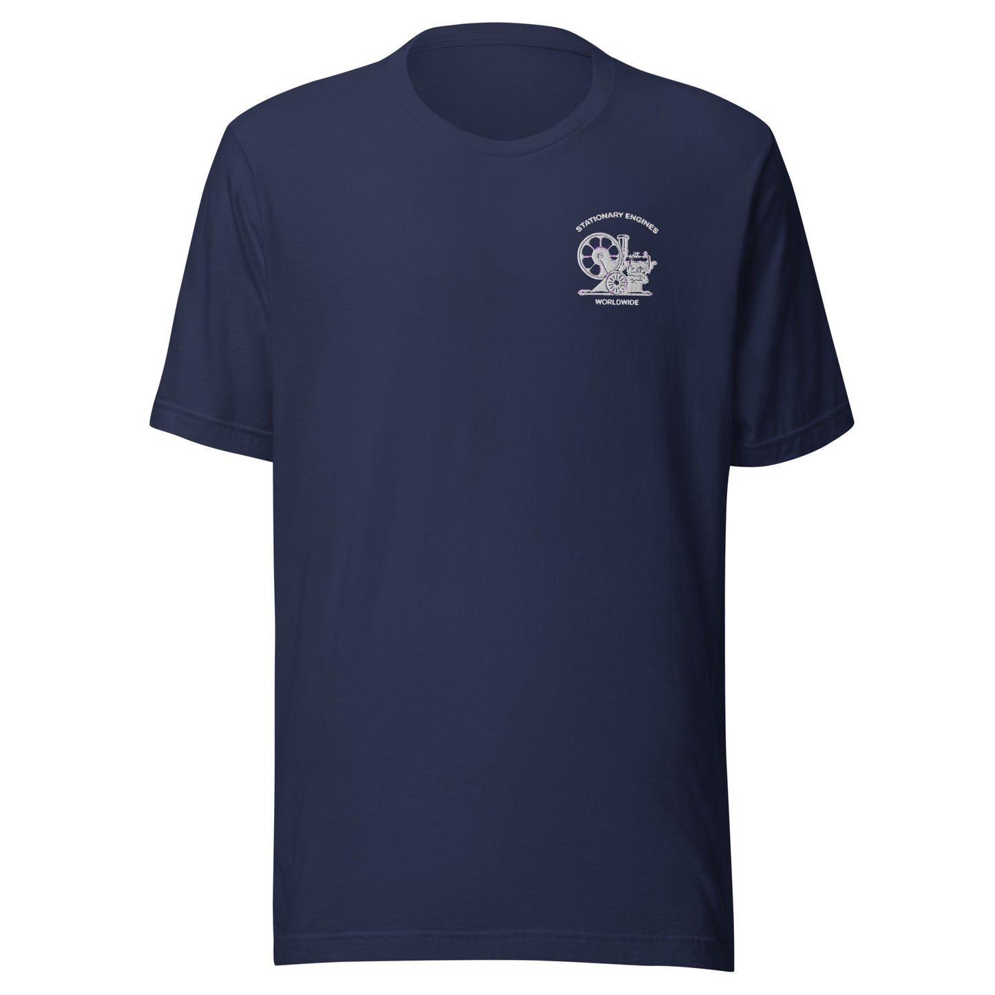 Stationary Engines Worldwide Unisex T-Shirt (includes logo on front)